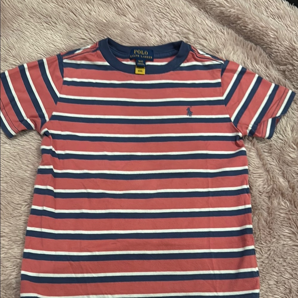 Polo by Ralph Lauren Kids Striped Red and Blue T-Shirt